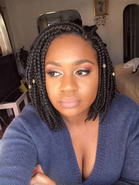 box braids bob style|More.